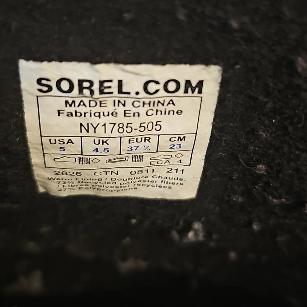 Sorel Women's Waterproof Cold Weather Winter Snow‎ Boots Big Kid's Size 5 - Picture 8 of 14